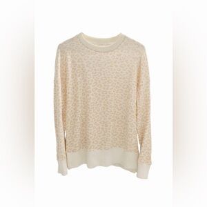 🍀🍀 TIME AND TRU Leopard Print Lightweight Sweatshirt
